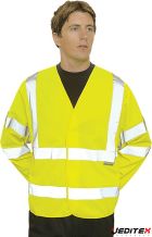 Gilet baudrier haute visibilité double ceinture manches longues- C473