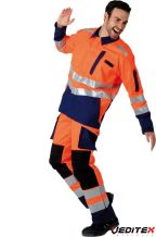 PANTALON ORANGE/MARINE