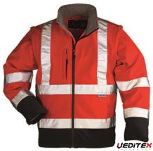 Rouge fluo/ Noir