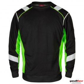 Sweatshirt noir / vert 