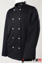 Veste de cuisine manches longues noire  "BLAKE" [VESTEBLACK]