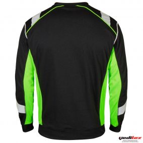 Sweatshirt noir / vert arrière
