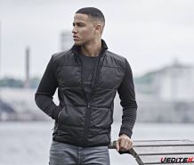 Veste bi-matière stretch