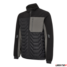 Blouson matelassé combiné à un tissu softshell - ENTIRE