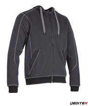 Sweat à capuche zippé CHARPENTE [8048]