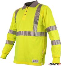 Polo manches longues haute visibilité zone ATEX [ANDY]