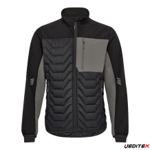 Blouson matelassé combiné à un tissu softshell - ENTIRE
