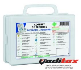 Coffret de secours ELECTRICIEN 4 personnes " ELC 2110 PP "