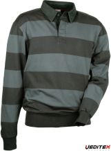 Polo de travail manches longues a rayures, 370 g/ m2  BRIGHTON [V138]