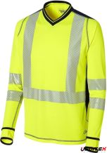 Tee-shirt manches longues haute visibilité col V - CLASSE 2 [0473.9999]