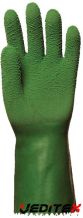 Gants latex crêpé vert standard 32 cm [3815]