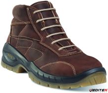 Chaussure de sécurité haute en cuir fleur graissée, confortable S3 SRC - CONVAIR [CONVAIR]