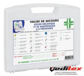 Valise de secours ATELIER MECANIQUE ET MAINTENANCE 4/6 personnes " ATM 2135 PP"