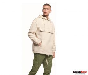 Sweat à capuche col zippé 