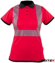 Polo femme haute visibilité 100% polyester
