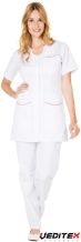 Blouse de travail femme manches courtes - LAURIE