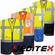 Gilet haute visibilité bi-colore - C476