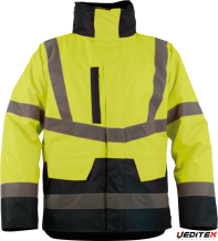 Parka haute visibilité doublure chaude fixe en ouate [NEPALPARKA]