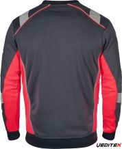 Sweatshirt gris / rouge arrière