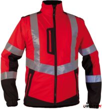 Veste softshell, haute visibilité, doublé polaire intérieure, version ISO20471