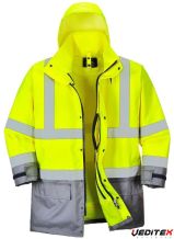 Parka haute visibilité imperméable et respirante EXECUTIVE 5 EN 1- S768