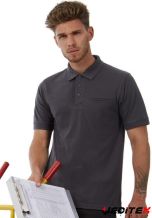 Polo de travail homme manches courtes avec poche