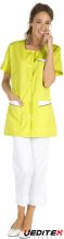 Blouse de travail femme avec manches courtes - CALI
