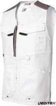 Gilet de travail  Coton/ Polyester White and pro - 2837 [2837]