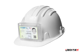 Casque De Sécurité Phoenix Pro ABS Blanc Coverguard - Avec Lunettes Intégrées