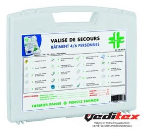 Valise de secours BATIMENT/ARTISANS 4/6 personnes "FAR 2077 PP"