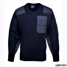 Pull de travail avec renforts aux coudes et épaules- B310