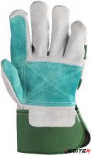 Gants de protection docker croûte vachette renfort croûte vert