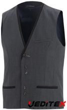 Gilet de service cuisine homme Fit'n Blue [0206]