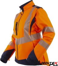 Softshell haute visibilité femme éco-responsable