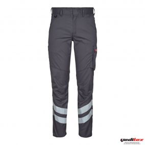 Pantalon cargo bandes rétro réfléchissantes gris