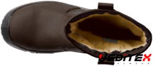 Botte de sécurité composite fourrée cuir fleur buffle imperméable S3 PIEMONTITE
