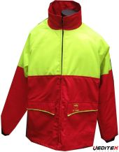 Veste de protection forestière pour les utilisateurs de scie à chaînes classe 1 PRIOR [FI005]
