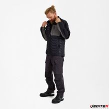 Blouson matelassé combiné à un tissu softshell - ENTIRE