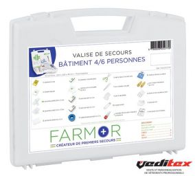 Valise de secours BATIMENT/ARTISANS 4/6 personnes "FAR 2077 PP"