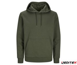 Sweat à capuche unisexe en coton organique-COSY HOOD [JJ3902]