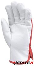 Gants de protection fleur vachette, dos toile forte 