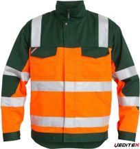 Veste orange/vert