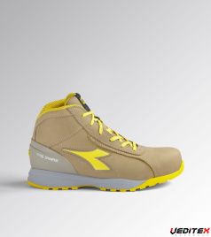 Vue côté chaussure de sécurité roche lunaire