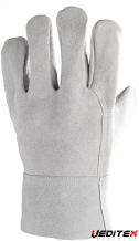 Gants tout croûte vachette manchette 7 cm - 3.1.2.3.X. [GANTMO2507]
