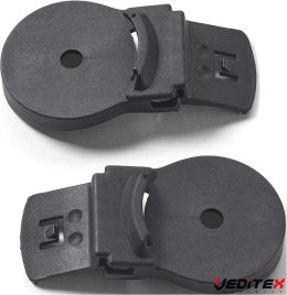 Clip de fixation pour montage visière sur casque (30mn) [PIP-26108-101/]