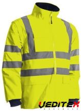 Parka haute visibilité 4 en 1 coutures étanchées KANATA