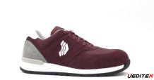 Chaussure de sécurité style basket basse cuir velours S3 HRO SRC [OBAY]