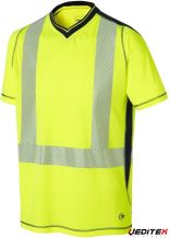 T-shirt manches courtes haute visibilité col V - CLASSE 2  [0471.9999]