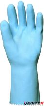 Gants latex sur jersey coton bleu, protections chimiques C K L [5210]