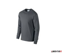 T-shirt homme manches longues col rond [GI2400]